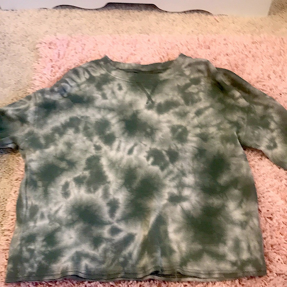 green tye-dye target shirt